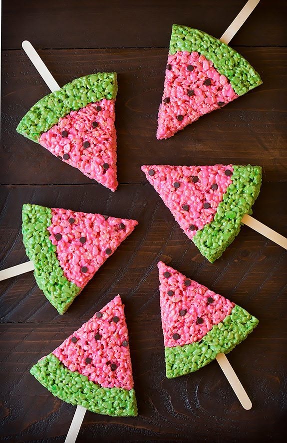 Adorable Watermelon Rice Krispies: Perfect Party Treat for Kids